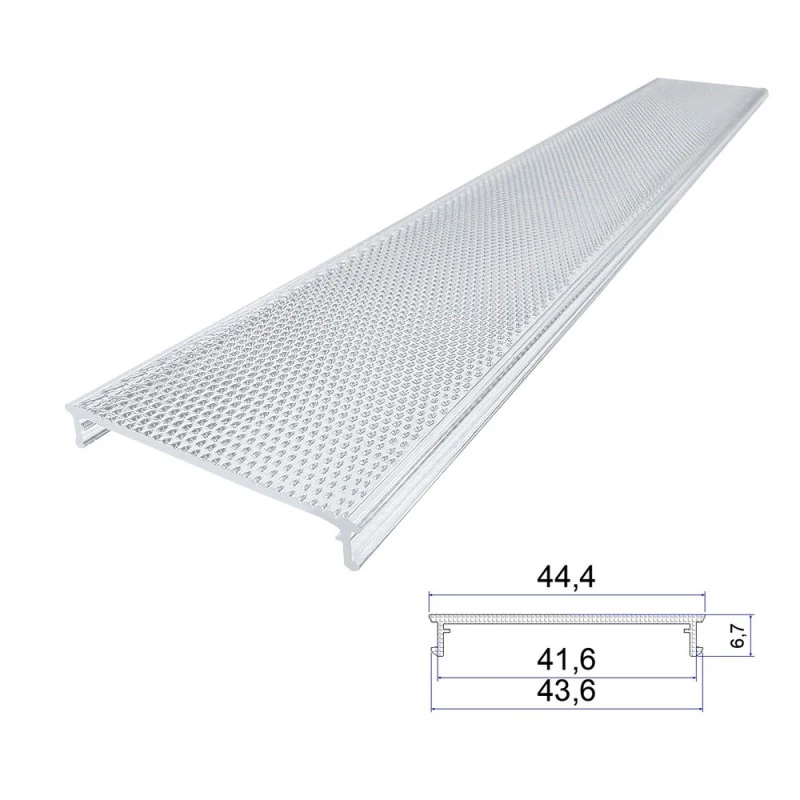 Abat-jour en extrusion acrylique antireflet