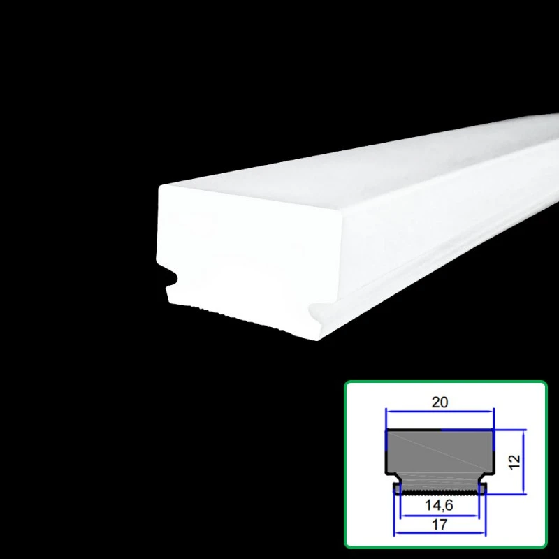 Abat-jour en extrusion de diffuseur acrylique