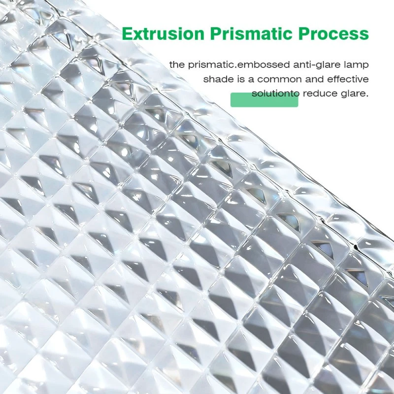 Abat-jour en extrusion de prisme acrylique