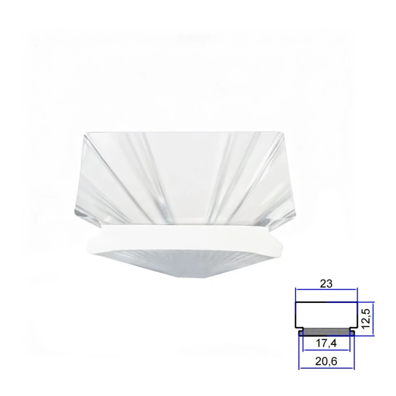 Abat-jour en extrusion transparente acrylique