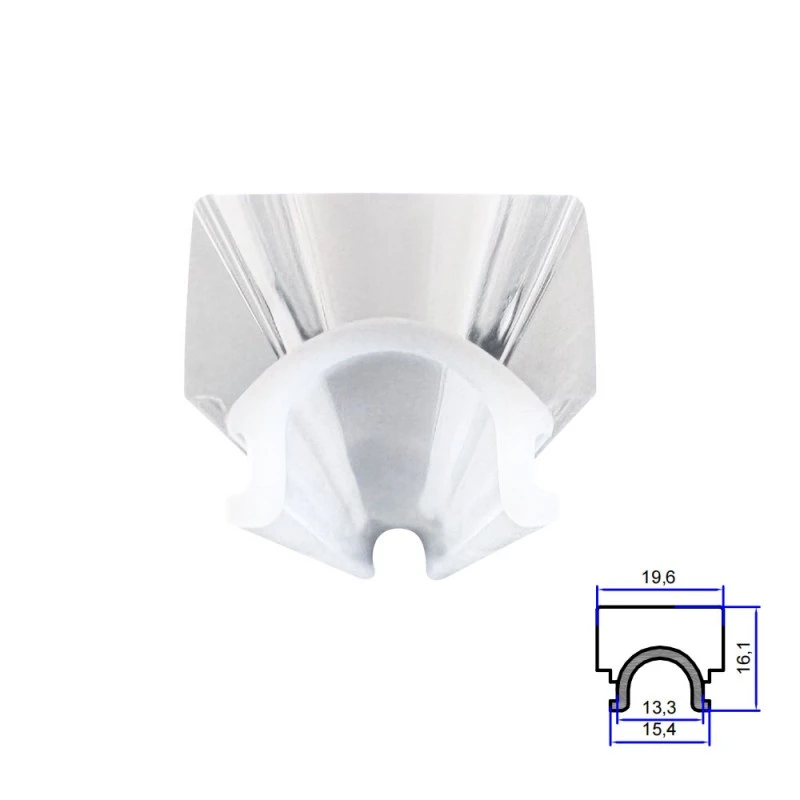 Abat-jour en extrusion acrylique bicolore