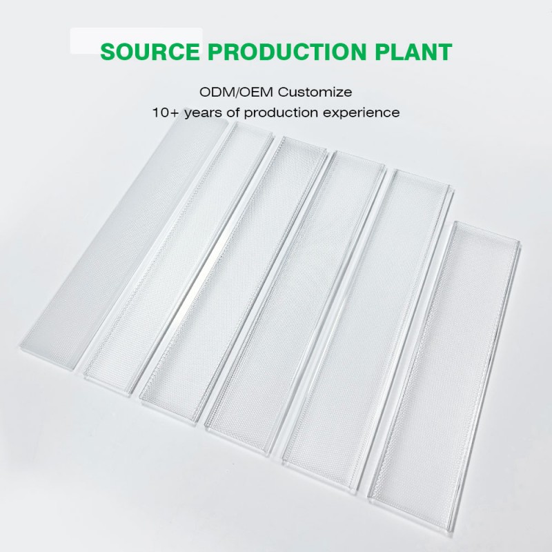 Abat-jour extrudé antireflet en polycarbonate