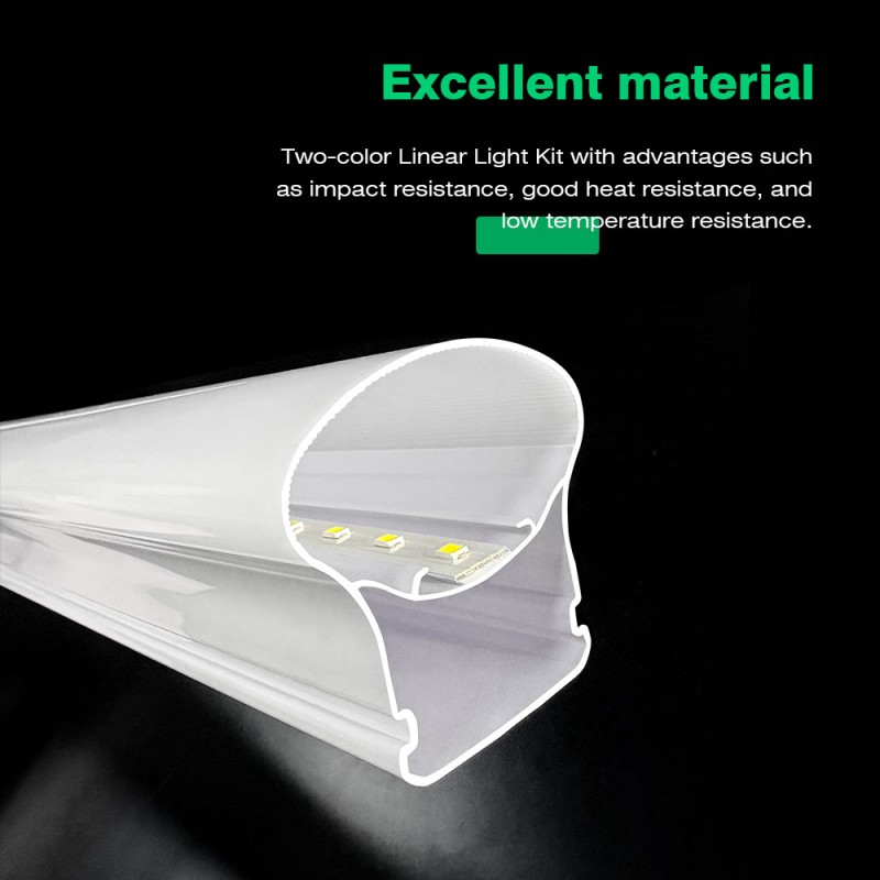 Abat-jour extrudé bicolore en polycarbonate